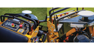 Quinn says already-established lawn mowers and brands are upfitted with Greenzie technology, so consumers don’t have to leave the company they already work with and trust. (Photo: Greenzie)