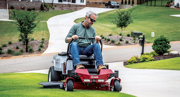 Availability of parts and quick service are several key factors for landscape pros when choosing a zero-turn mower. (Photo: Exmark)