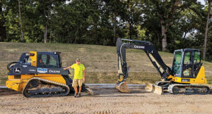 Jason Wooden of TNH Lawn & Snow appreciates the one-stop shopping available at Equip Expo.(Photo: Brian Thompson Top)