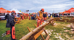 The outdoor demo area at Equip Expo gives attendees the opportunity to try out the latest equipment, from mini-excavators to handheld tools. (Photo: Kriech-Higdon Photography)