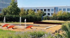 Not all of the property is strictly business. Blake Freis, vice president of maintenance, says in certain locations, such as parks, the aesthetic can be a bit more fluid and creative. (Photo: Superscapes)