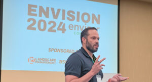 Is there a designer in the house? Tito Caceres, Bloom Talent Solutions, presented at Envision 2024, where he spoke on the toughest position to fill in the industry (designers) and how he advises his clients to use social media to attract talent. (Photo: LM Staff)