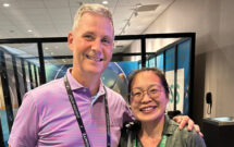Reunited: During Ignite 2024 — Aspire Software’s user conference in Orlando — Landscape Management Group Publisher Bill Roddy (left) reconnected with an old friend, Yi Wei with Southern Botanical. The two first met at Ignite 2023 in Las Vegas. (Photo: LM staff)