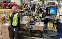 Ryan Ladley, Echo’s vice president of operations, led a tour of the company’s headquarters and production facility in Lake Zurich, Ill., during the Power-On-Athon 2024 product launch media event last week. (Photo: LM Staff)