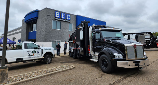 C&S Landscape was one of many companies visiting BEC to explore the machines being showcased. Photo: LM Staff