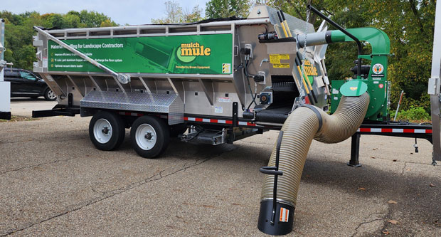 The Mulch Mule with the Billy Goat vacuum attachment. Photo: LM Staff