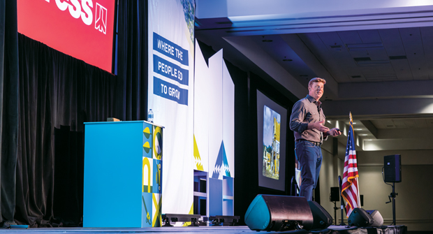 The keynote speech was given by Kevin O’Connor, host of This Old House and Ask This Old House. (Photo: courtesy of OPEI)