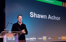 New York Times bestselling author Shawn Achor was the keynote speaker during Elevate’s Opening Session. (Photo: National Association of Landscape Professionals)