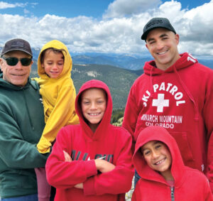 Tony Frisella, Sr. (left) with grandsons Theo, Luca and Arlo, and his son, Tony Jr. (Photos: Tony Frisella Sr.)