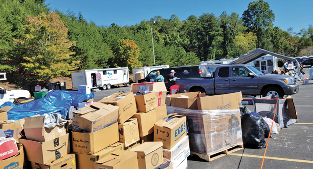 The Frisella Landscape Group recently brought supplies to victims of Hurricanes Milton and Helene. (Photos: Tony Frisella Sr.)