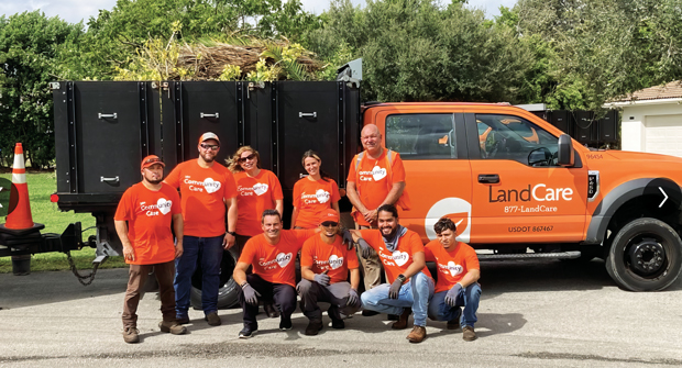 The LandCare team was looking for its next charitable endeavor. (Photo: LandCare)