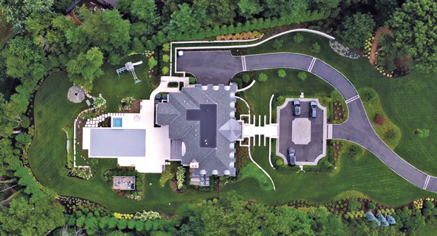 An aerial view of the two-plus acre finished project. The project began in 2019, meaning working through the COVID-19 pandemic was incredibly difficult, according to Haugsjaa. (Photo: Rachel Bires and Goldberg and Rodler, Inc.)