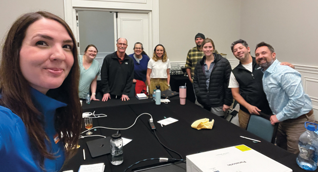 No second fiddle: The members of Jeffrey Scott Consulting’s second-in-command peer group commemorated their first stand-alone, in-person meeting — which took place in Destin, Fla., in early January — with a group selfie. (Photo: LM staff)