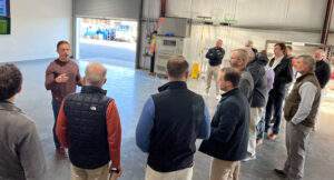 Chase Mullin, founder and president, Mullin, talks to the ACE Peer Groups about his process for renovating his shop. (Photo: LM staff)