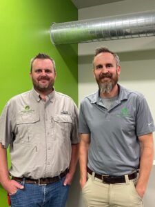 (Left to right) Nick Jensen, vice president, Jensen Gardens; Nate Jensen, owner, Jensen Gardens