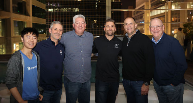 The LM and North Coast Media team meets uo with K&D and Bobyard. (Photo: K&D Landscaping)