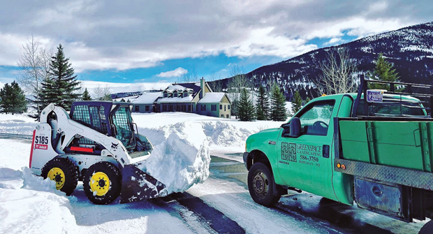 Snow day: Snow and ice work make up nearly 20 percent of revenues at Greenspace Landscaping in Bozeman, Mont. (Photo: Greenspace Landscaping)