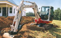 Dirty work: For tasks that require higher reliability, power and efficiency, buying a new machine will likely keep productivity up and headaches down. (Photo: Takeuchi)