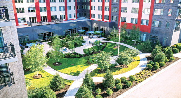 With the popularity of the outdoor spaces, crews work diligently with property managers to schedule maintenance that minimizes disruption and is safe for residents who are present.