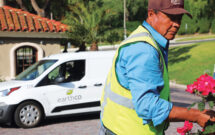 Morrison says his tech background has helped him find improvement opportunities in landscaping. (Photo: Earthco Landscape)