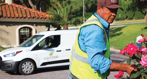 Morrison says his tech background has helped him find improvement opportunities in landscaping. (Photo: Earthco Landscape)