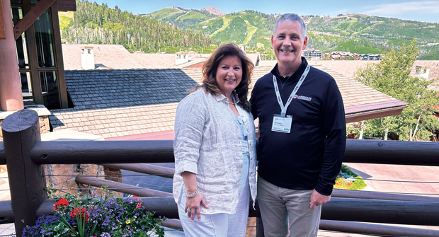 Mountain meetup: LM got an exclusive invite to join our friends at the Outdoor Power Equipment Institute (OPEI) for their annual meeting in Park City, Utah, where LM’s Bill Roddy caught up with Kristina Cerniglia, Briggs and Stratton CEO. (Photo: LM staff)