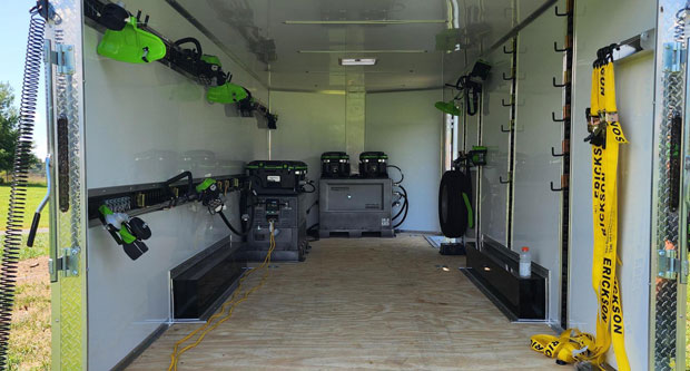 Greenworks gave an example of how their solutions can completely renovate and optimize a trailer. (Photo: LM Staff)