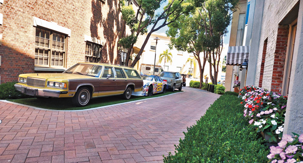 The production studio is a complex site filled with a variety of landscape designs, maintenance areas and creative art pieces. (Photo: © 2025 Sony Pictures Entertainment. All Rights Reserved. Courtesy of Cadre Landscape)