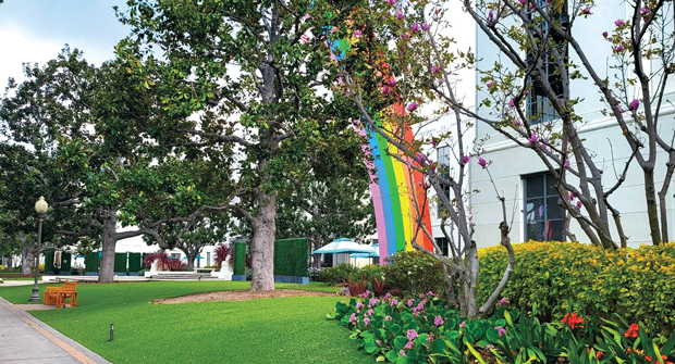 Ramirez says the area around “Rainbow” is his favorite place to maintain for tourists and employees. (Photo: © 2025 Sony Pictures Entertainment. All Rights Reserved. Courtesy of Cadre Landscape)