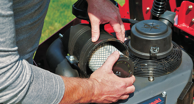 Fresh Air: Changing air filter regularly gives mowers the chance to breathe clean air. (Photo: The Toro Co.)