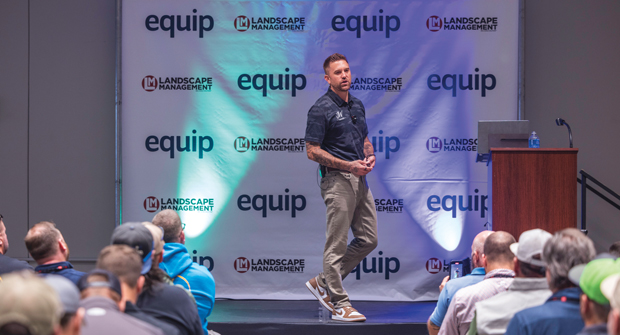 Justin White from K&D Landscaping and a regular LM columnist was one of the presenters for the 12 education sessions presented by LM at Equip Expo. (Photo: Kylene White/Guardian Owl Digital)