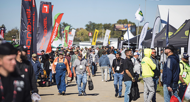 1. Clear skies and bright sunshine greeted Equip Expo attendees as they explored the outdoor demo area. (Photo: Kylene White/Guardian Owl Digital)