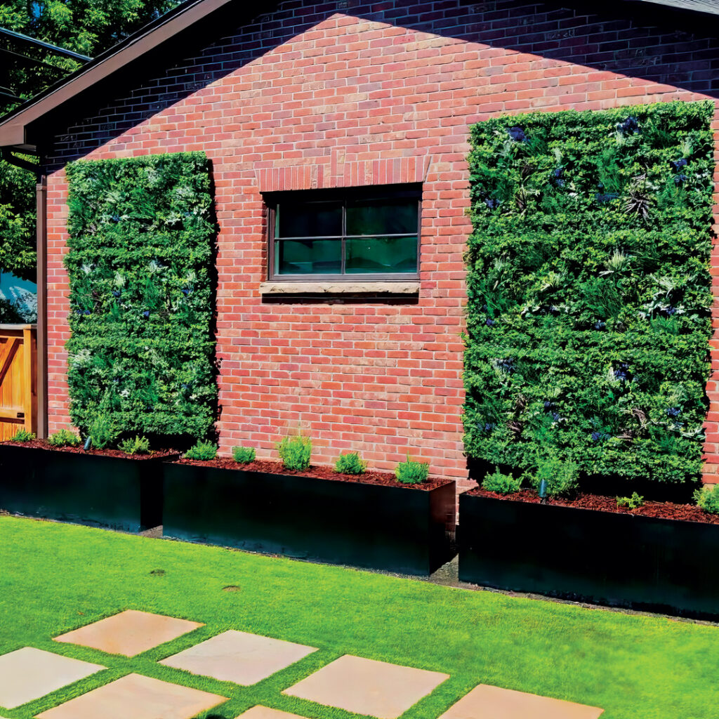 Leman says the family mows with a small robotic mower, and Singing Hills does fall and spring cleanups, plus other requested jobs throughout the year. (Photo: Singing Hills Landscape)