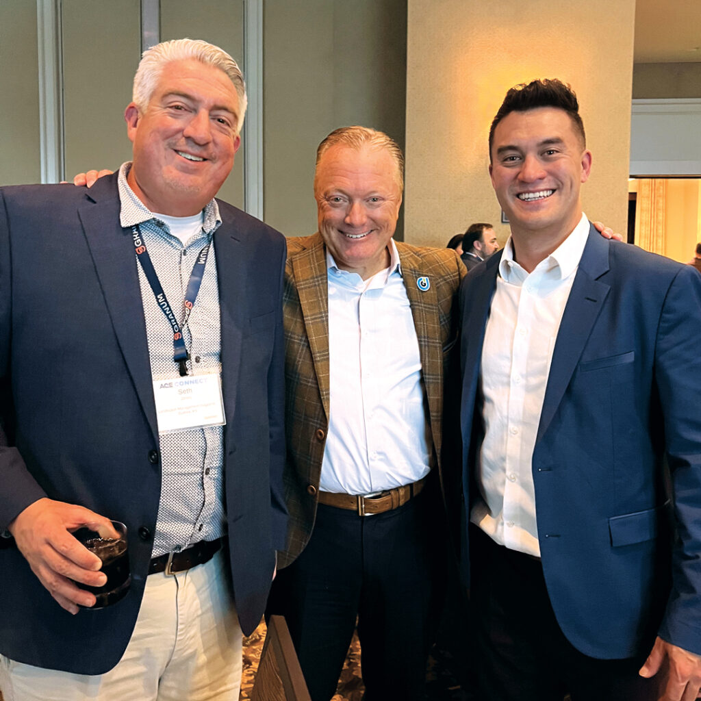 Connecting at ACE: Connect Jones spotted two friends of LM at the ACE Connect event in Park City, Utah, hosted by McFarlin Stanford: Marty Grunder and Barrett Chow, executive coach, McFarlin Stanford. (Photo: LM staff)