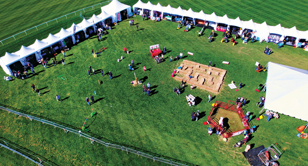 Fertility programs are aggressive thanks to more than 18 annual applications. Weed management, aeration, verticutting and topdressing are also major maintenance tasks. (Photo: Ruppert Landscape)