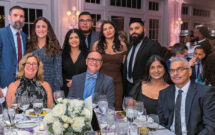 Bruce Allentuck (seated center) with others from Allentuck Landscape at the CaringMatters award dinner. (Photo: Bruce Allentuck)