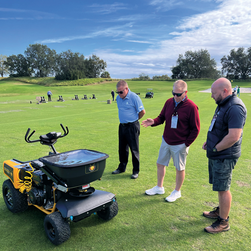 Getting to see equipment up close and personal, like this unit from Stinger Equipment, is one of the highlights of the LM Growth Summit. (Photo: LM staff)
