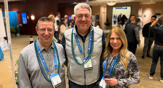 Friends of LM GROW! 2026 was packed full of official Friends of LM, including regular contributors to the magazine. Jones is pictured here with columnist Phil Harwood (left) and Tabetha Vetter, both with Tamarisk Business Advisors. (Photo: LM staff)