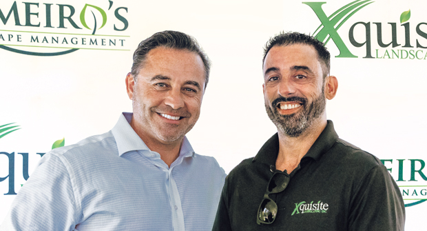 Victor Romeiro, left, and David Romeiro are co-presidents of Xquisite Landscaping in Stoughton, Mass. (Photo: XQuisite Landscaping)