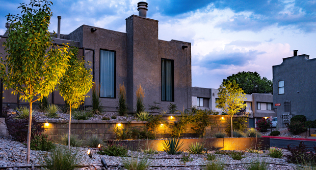 Xeric landscaping minimizes water use by using native or desert plants and converting nonfunctional grass. (Photo: Brent Peterson with Antigravity Films, LLC)