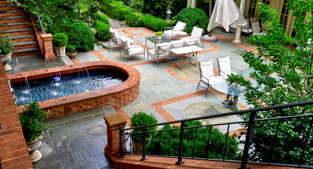 “We started the maintenance, originally, about six years ago, and we had it for about two months, and then (the homeowner) did one phase of enhancement, and then Herbie did the last big phase three years ago,” Tackett says. (Photo: Myatt Landscaping and Construction)