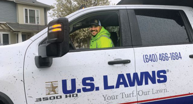 Hannon handles everything from hands-on yard work to business management. (Photo: U.S. lawns)